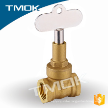 DN25 knife edge gate valve PTFE filler heavy type with key/lockable brass knife gate valve slide gate valve